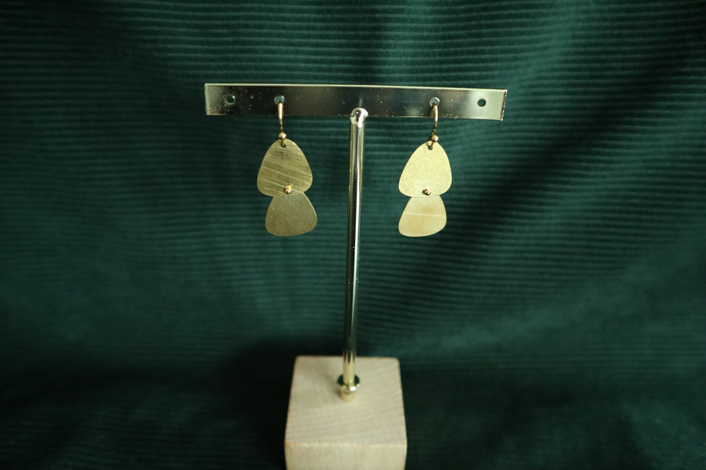 Double Triangle Shape Earrings